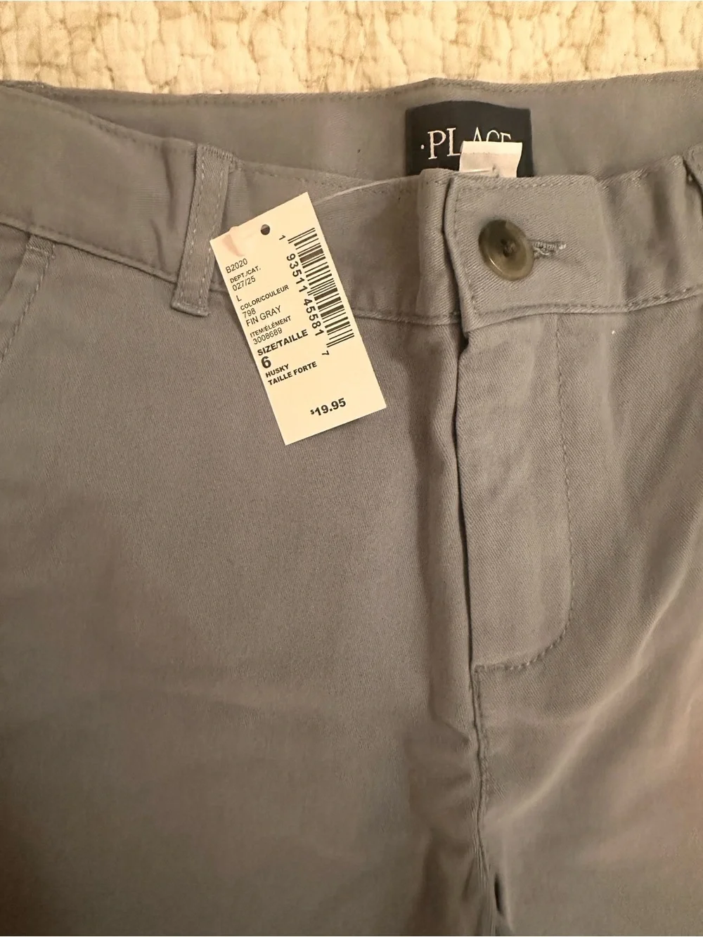 The Children's Place Boys' Gray/Blue Stretch Shorts